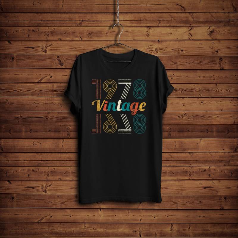 Jahrgang 40 Geburtstag Shirt/Geburtstagsgeschenk-Ideen 1978 Retro Classic T-Shirt Th Geschenk Shi von BlackWhiteBoujee