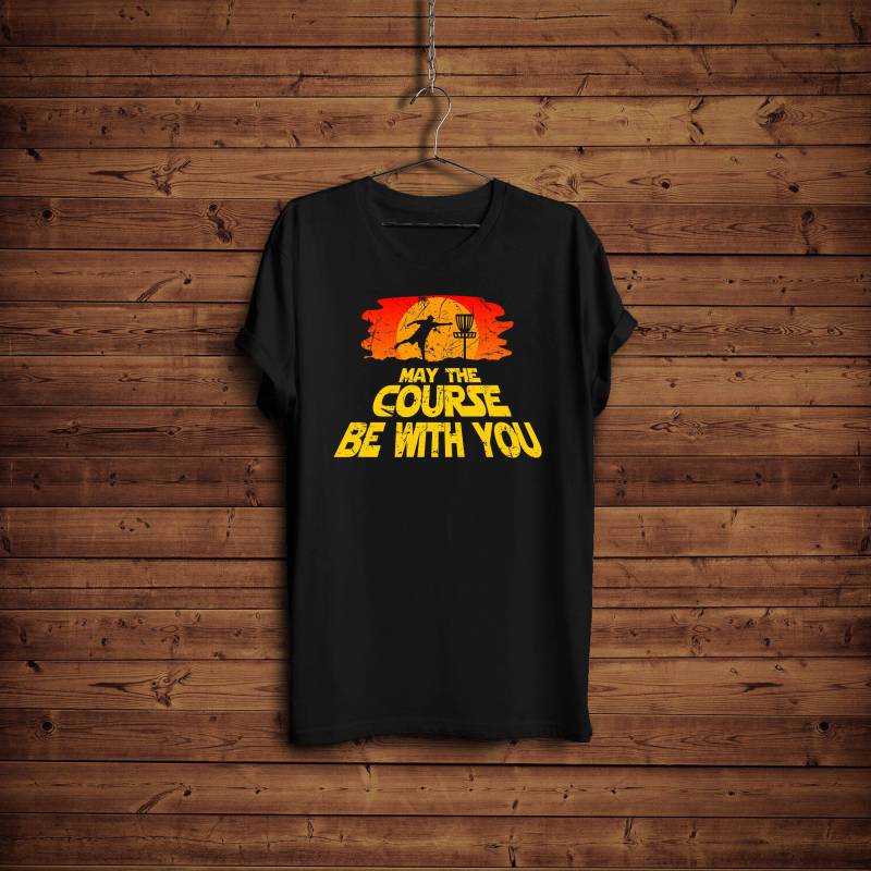 Kann Der Kurs Mit Ihnen Shirt/Funny Golf-Shirt Golf T-Shirt Spot Natürlich Trendy Shi Fi Film von BlackWhiteBoujee