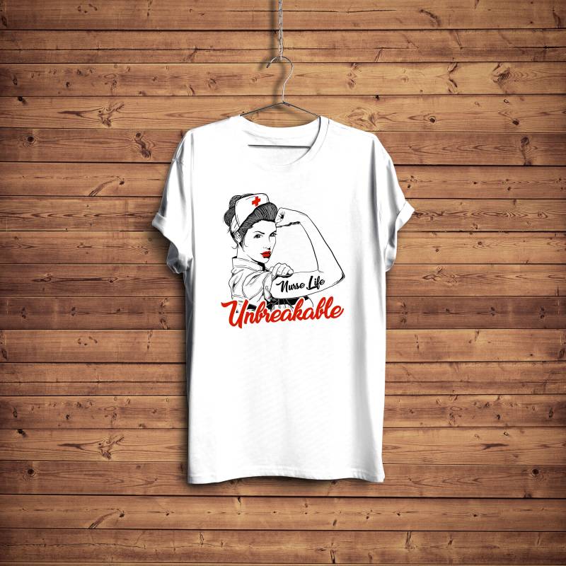 Krankenschwester Leben T-Shirt, Unzerbrechlich Shirt, Trauma Lustige Geschenk, Weihnachten Geschenk von BlackWhiteBoujee