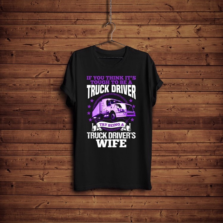 Lkw Fahrer T-Shirt Lustig Trucker Mann Geschenk Shirt Frau Lustiges T-Shirt von BlackWhiteBoujee