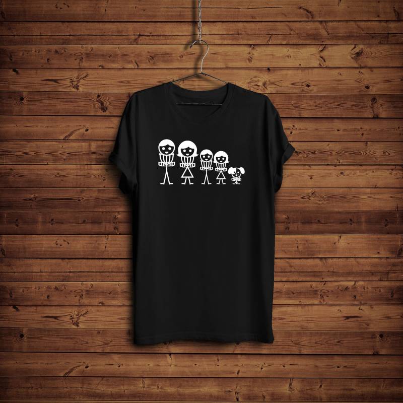 Scheibe Golf-Shirt/Disc Golf Lustige Familie Shirt Frisbee Set T Golfer Geburtstagsgeschenk Sohn Tochter Mama Papa von BlackWhiteBoujee