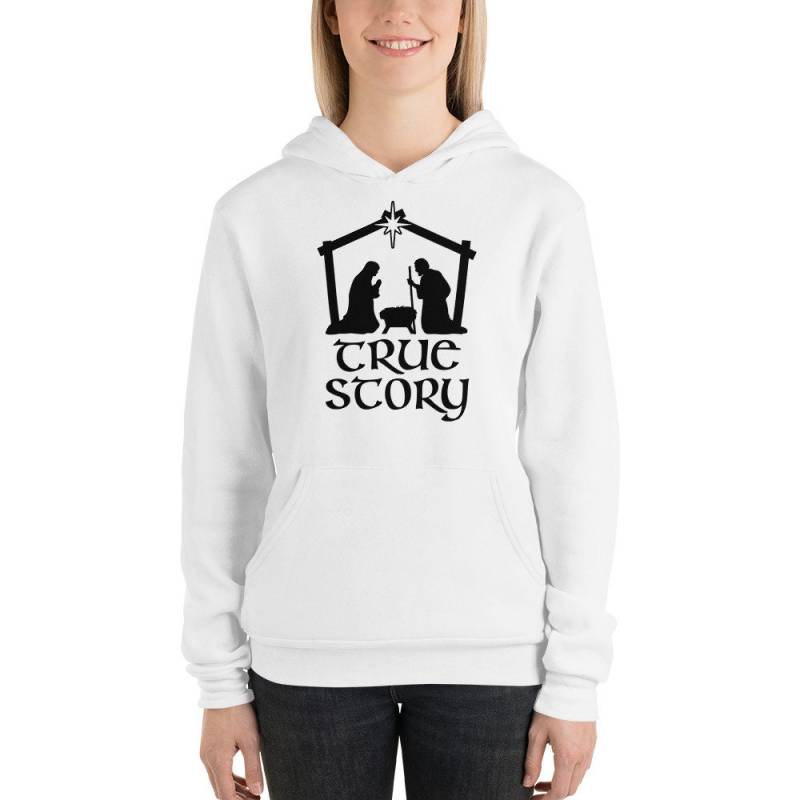 True Story Krippe Szene Hoodie von BlackWhiteBoujee