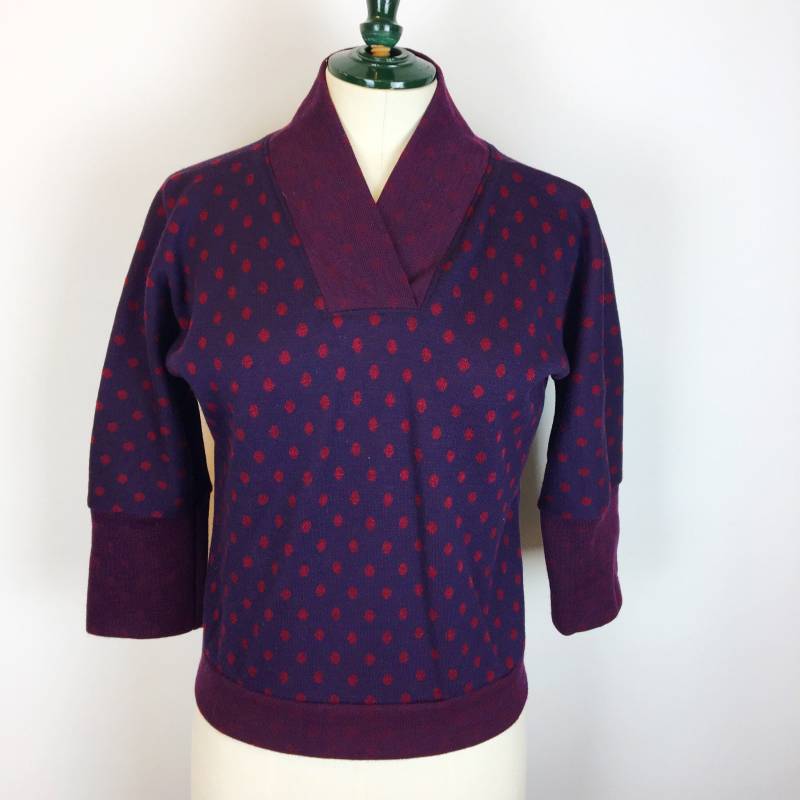 Cropped Wolle 40Er Jahre Inspirierter Pullover. Klein von BlackboardLabel