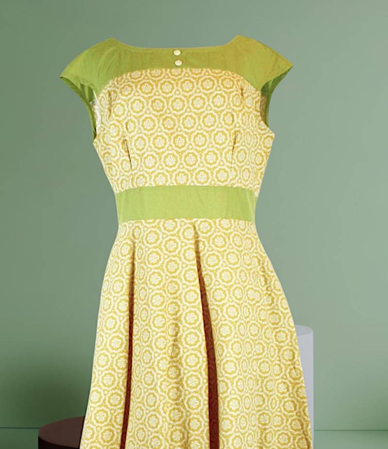 Kleid in A - Linie, Grösse Large. 40Er Jahre Inspiriert von BlackboardLabel