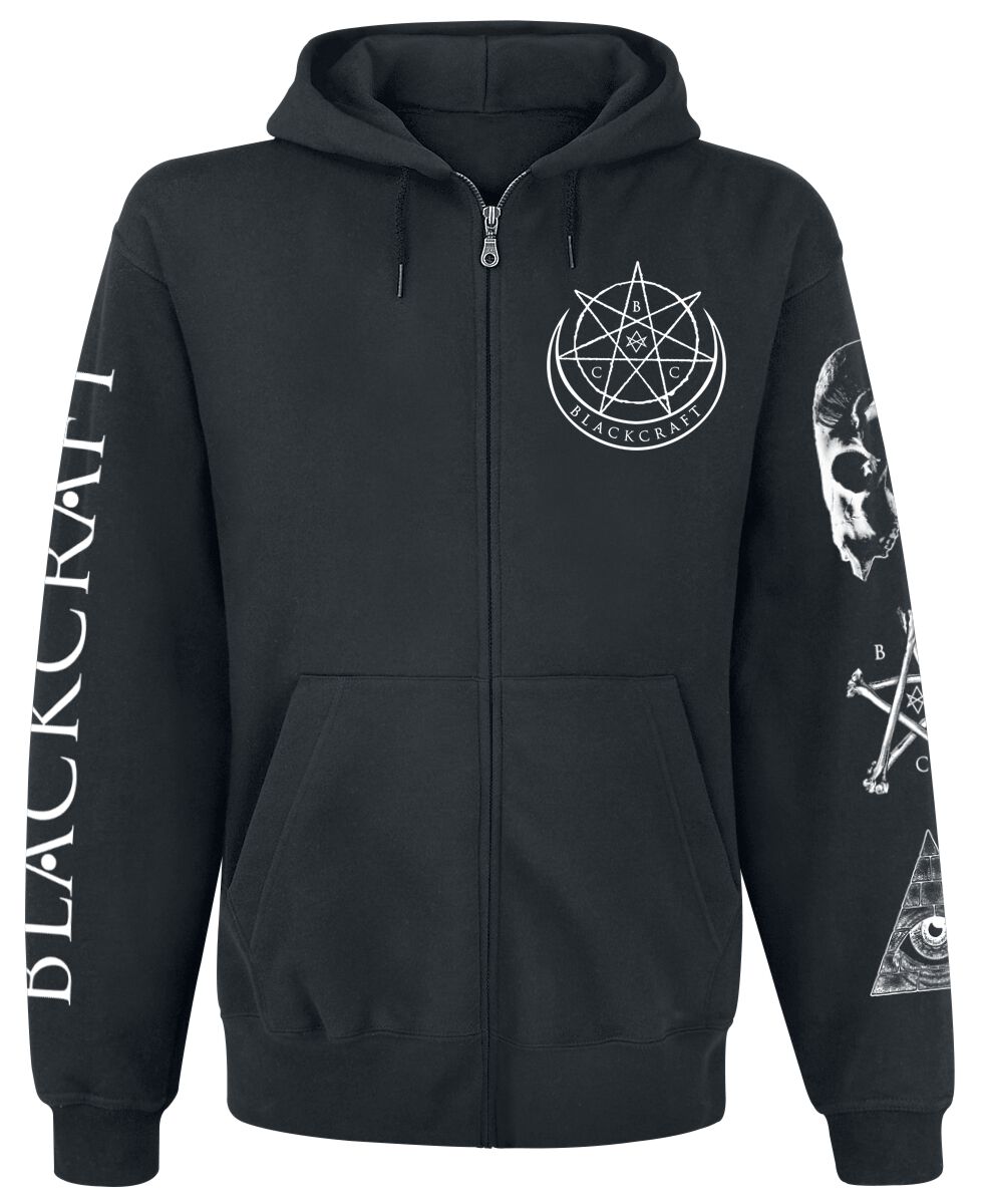 Blackcraft Cult Evil Eye Bonfire FB Zip Hoodie Kapuzenjacke schwarz in M von Blackcraft Cult