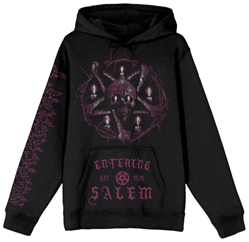 Blackcraft Cult - Gothic Kapuzenpullover - Salem Skull Candles Hoodie - M bis XL - für Männer - Größe M - schwarz Blackcraft Cult - Gothic Kapuzenpullover - Salem Skull Candles Hoodie - M bis XL - für Männer - Größe M - schwarz von Blackcraft Cult