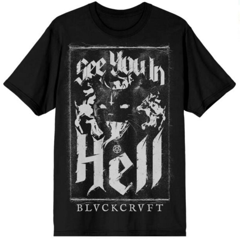 Blackcraft Cult See You In Hell Cat T-Shirt schwarz in XXL von Blackcraft Cult