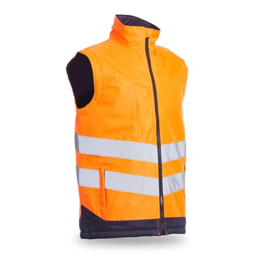 Blackrock Warnweste, gepolstert, für Herren und Damen, Uni, Fleece, Gillette, Arbeitskleidung, warm, wasserdicht, winddicht, gesteppt, Größe 3XL von Blackrock