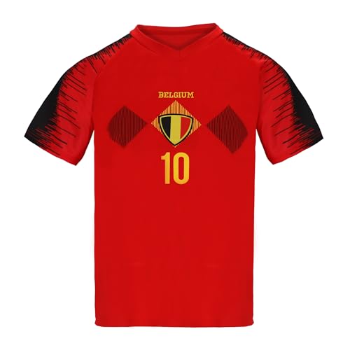 Blackshirt Company Belgien Sport Trikot - Fußball WM EM Fan Shirt Oberteil Belgium - Rot Größe S Blackshirt Company Belgien Sport Trikot - Fußball WM EM Fan Shirt Oberteil Belgium - Rot Größe S von Blackshirt Company