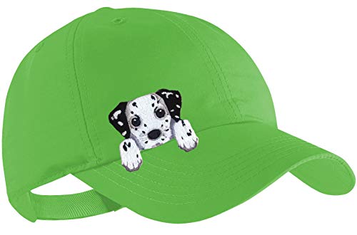 Blackshirt Company Dalmatiner Schildmütze Kinder Base Cap Hunde Sommerkappe Farbe Grün von Blackshirt Company