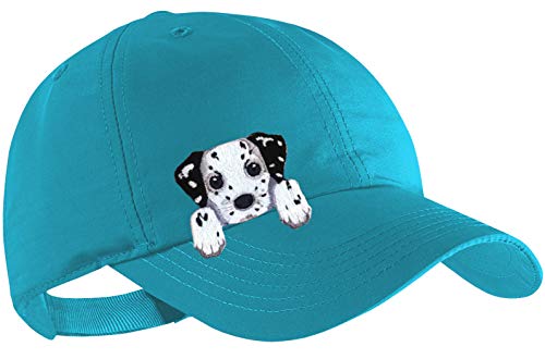 Blackshirt Company Dalmatiner Schildmütze Kinder Base Cap Hunde Sommerkappe Farbe Türkis von Blackshirt Company