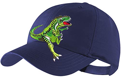 Blackshirt Company Dinosaurier Schildmütze Kinder Base Cap Dino Rex Farbe Blau von Blackshirt Company