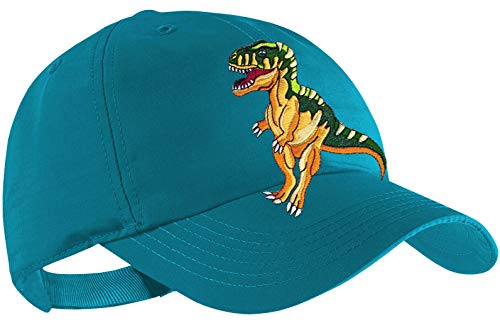 Blackshirt Company Dinosaurier Schildmütze Kinder Base Cap Dino Rex Farbe Türkis von Blackshirt Company