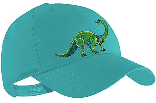 Blackshirt Company Dinosaurier Schildmütze Kinder Base Cap Langhals Dino Farbe Türkis von Blackshirt Company