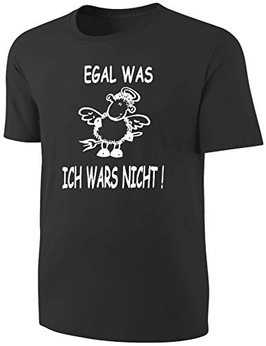 Blackshirt Company Herren Damen Sprüche T-Shirt Ich Wars Nicht Spruch Fun Shirt Schwarz Größe M von Blackshirt Company