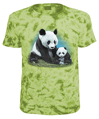 Blackshirt Company Kinder T-Shirt Pandabären Batik Panda Shirt Größe 140 von Blackshirt Company