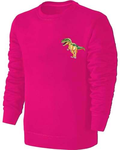 Blackshirt Company Kinder Tyrannosaurus Rex Dino Stickerei Sweatshirt - Mädchen T-Rex Dinosaurier Pullover Pulli Hoodie - Pink Größe 116 Blackshirt Company Kinder Tyrannosaurus Rex Dino Stickerei Sweatshirt - Mädchen T-Rex Dinosaurier Pullover Pulli Hoodie - Pink Größe 116 von Blackshirt Company