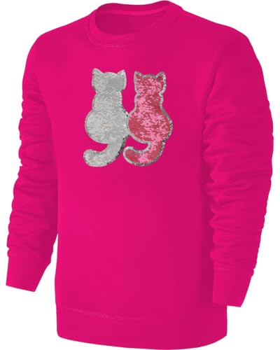 Blackshirt Company Kinder Wende Pailletten Mädchen Sweatshirt Katzen Streichel Pullover Pink Größe 152 Blackshirt Company Kinder Wende Pailletten Mädchen Sweatshirt Katzen Streichel Pullover Pink Größe 152 von Blackshirt Company