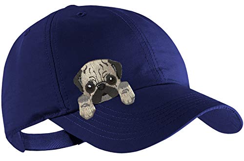 Blackshirt Company Mops Schildmütze Kinder Base Cap Hunde Sommerkappe Farbe Blau von Blackshirt Company