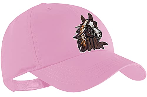 Blackshirt Company Pferde Schildmütze Kinder Base Cap Pferd Brauner (Rosa) von Blackshirt Company