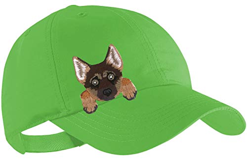 Blackshirt Company Schäferhund Schildmütze Kinder Base Cap Hunde Sommerkappe Farbe Grün von Blackshirt Company