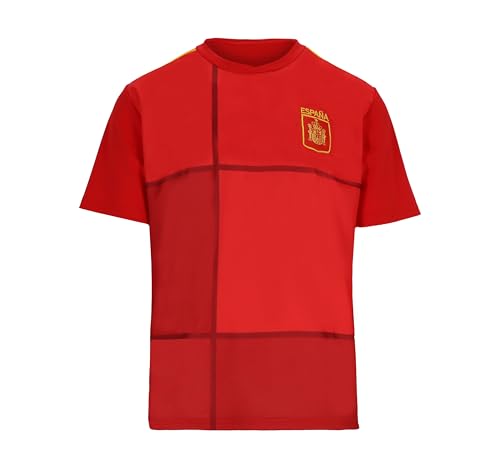 Blackshirt Company Spanien Trikot Fußball WM EM Fan Trikot España Rot (DE/NL/SE/PL, Alphanumerisch, S, Regular, Regular) von Blackshirt Company