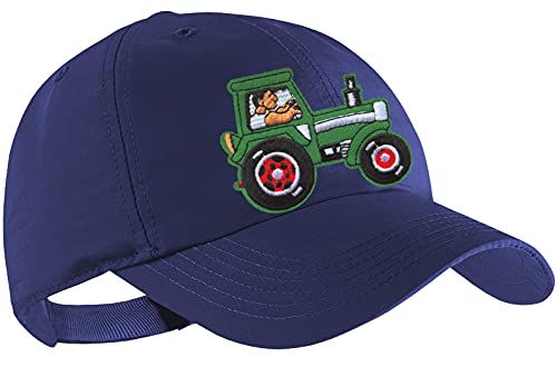 Blackshirt Company Traktor Schildmütze Kinder Base Cap Grüner Schlepper Farbe Blau von Blackshirt Company