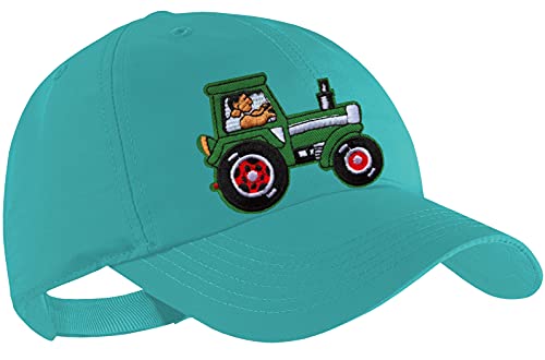 Blackshirt Company Traktor Schildmütze Kinder Base Cap Grüner Schlepper Farbe Türkis von Blackshirt Company