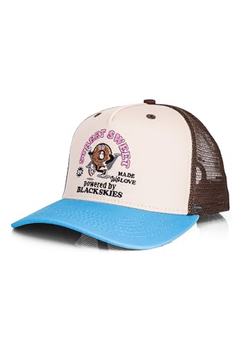 Blackskies® 15th Anniversary Trucker Cap - Donut | Unisex Baseball Cap für Damen Herren Stylische Skater Surfer Kappe Sommer Streetwear Mütze Männer Frauen Outdoor Basecap Freizeit Festival von Blackskies