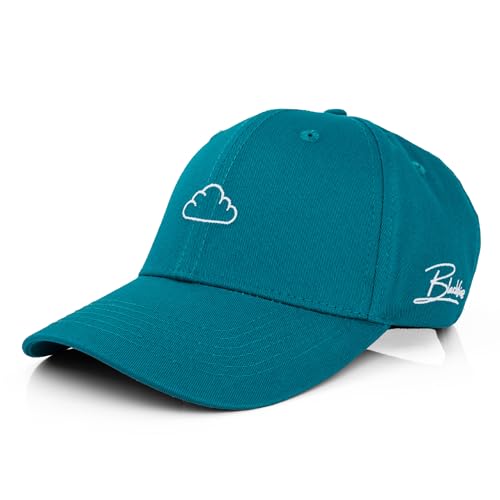 Blackskies® Iuno Classic Baseball Cap | Unisex Strapback Mütze Kappe Herren Damen Basecap Curved Polo Hat - Turquoise Cap - Männer Frauen Streetwear Outdoor Sommer Freizeit von Blackskies