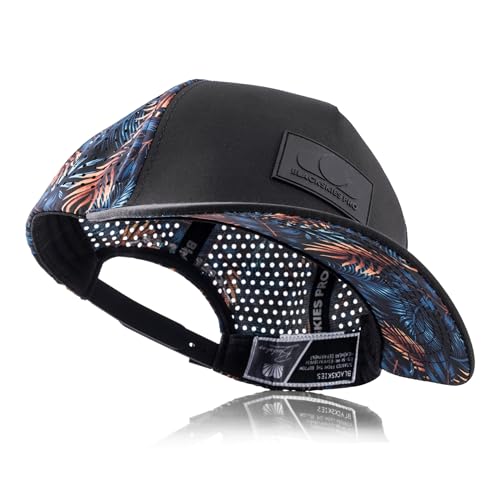 Blackskies® Pro All Sports Performance Cap | Wasserabweisende Unisex Premium Baseball Kappe| | geeignet für alle Sportarten Gym Joggen Surfen Strand Tennis Floral Herren Damen Cap – Basecap Männer von Blackskies