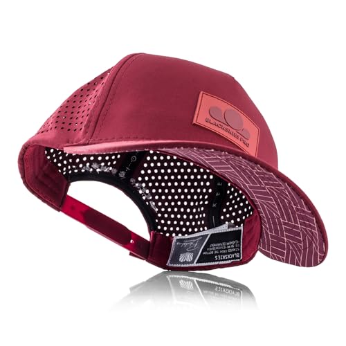 Blackskies® Pro All Sports Performance Cap | Wasserabweisende Unisex Premium Baseball Kappe| | geeignet für alle Sportarten Gym Joggen Surfen Strand Tennis Rot Herren Damen Cap – Basecap Männer von Blackskies