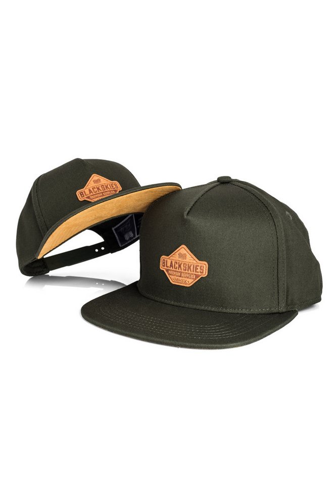 Blackskies Baseball Cap Essentials Snapback Cap 2er Set Eltern-Kind - Olivgrün-Braun von Blackskies