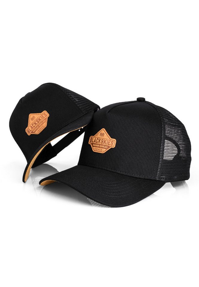 Blackskies Baseball Cap Essentials Trucker Cap 2er Set Eltern-Kind - Schwarz-Braun von Blackskies