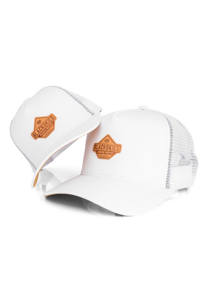 Blackskies Baseball Cap Essentials Trucker Cap 2er Set Eltern-Kind - Weiß-Braun von Blackskies