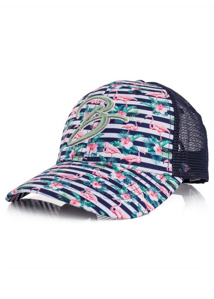 Blackskies Baseball Cap Trucker Cap Tropical Flamingo von Blackskies