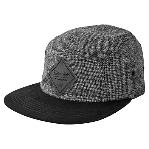 Blackskies® Bliss Vol. II 5-Panel Cap | Damen Herren Baseball Camp Mütze Kappe Surfer Skater Snapback Strapback Schwarz Kunst-Wildleder von Blackskies
