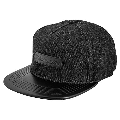 Blackskies® Denim Beast Vol. II Snapback Cap | Herren Damen Schirm Premium Baseball Mütze Kappe Jeans - Schwarz Cap – Basecap Männer Frauen Unisex Streetwear Outdoor Sommer Freizeit von Blackskies