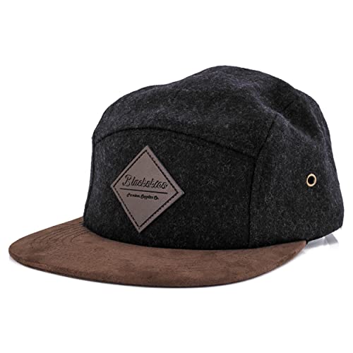 Blackskies® Grounded 5-Panel Cap Camp Damen Herren Baseball Mütze Kappe Surfer Skater Snapback Strapback Kunst-Wildleder von Blackskies