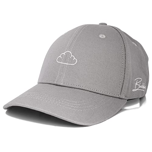 Blackskies® Iuno Classic Baseball Cap | Unisex Strapback Mütze Kappe Herren Damen Basecap Curved Polo Hat - Grau von Blackskies