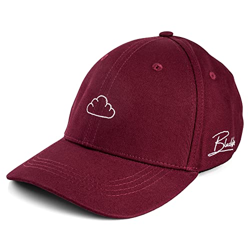 Blackskies® Iuno Classic Baseball Cap | Unisex Strapback Mütze Kappe Herren Damen Basecap Curved Polo Hat - Weinrot Cap - Männer Frauen Streetwear Outdoor Sommer Freizeit von Blackskies