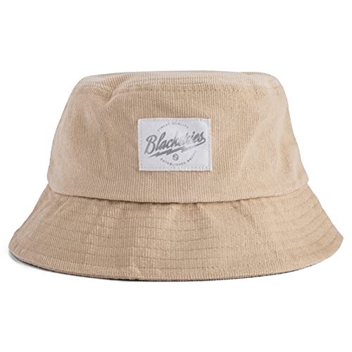 Blackskies® Ivory Bucket Hat | Damen Herren Urlaub Unisex Sonnenhut Fischerhut Beige Kord von Blackskies