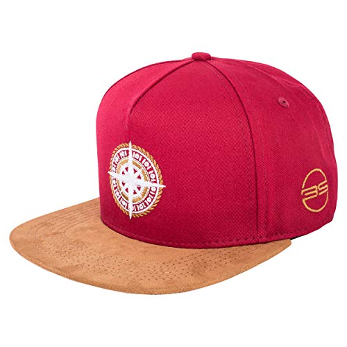 Blackskies North Star Snapback Cap | Damen Herren Baseball Mütze Kappe Surfer Skater Kompass Anker Kunst-Wildleder von Blackskies