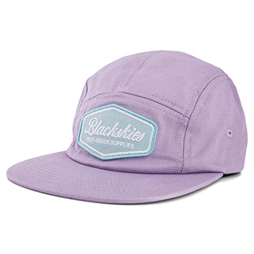 Blackskies® Oasis 5-Panel Cap | Herren Damen Unisex Baseball Mütze | Kappe Basecap Verstellbar Surf Skate Basecap Camper Fliederviolett-Mint von Blackskies