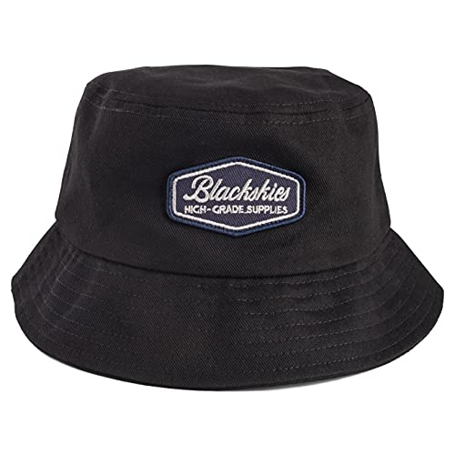 Blackskies Oasis Bucket Hat | Herren Damen Unisex Sonnenhut Fischerhut Pastell Pechschwarz-Navyblau von Blackskies