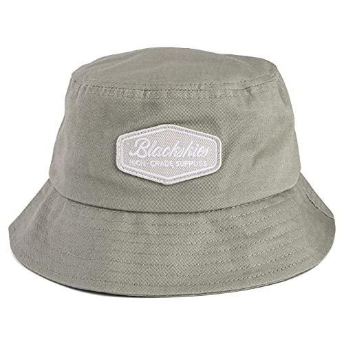 Blackskies® Oasis Bucket Hat | Herren Damen Unisex Sonnenhut Fischerhut in Pastellfarben Salbeigrün-Grau von Blackskies