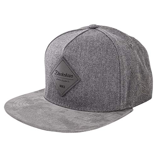 Blackskies Port Angeles Snapback Cap | Damen Herren Baseball Mütze Kappe Kunst-Wildleder Schirm - Grau von Blackskies