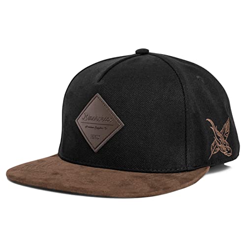 Blackskies Port Snapback Cap Unisex Baseball Mütze Kappe Wildleder Schwarz Burgundy Beige Suede, Port Charlotte, Einheitsgröße von Blackskies