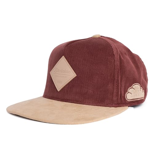 Blackskies Port Snapback Cap Unisex Baseball Mütze Kappe Wildleder Schwarz Burgundy Beige Suede, Port-au-Prince, Einheitsgröße von Blackskies