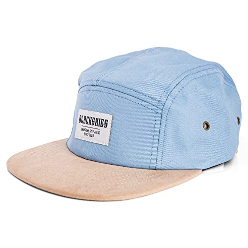 Blackskies Port St. Lucie 5-Panel Cap Camp Damen Herren Baseball Mütze Kappe Surfer Skater Snapback Strapback Blau Beige von Blackskies